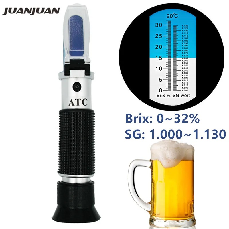 Marine Aquarium Refractometer - 맥주 증류기 굴절계 0-32% Brix 와인