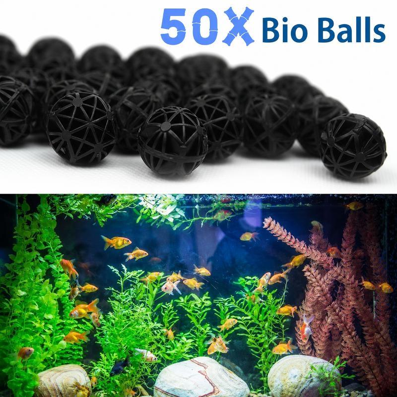 Marine Aquarium Filter Media - 50개 16mm 수족관 바이오 필터 볼