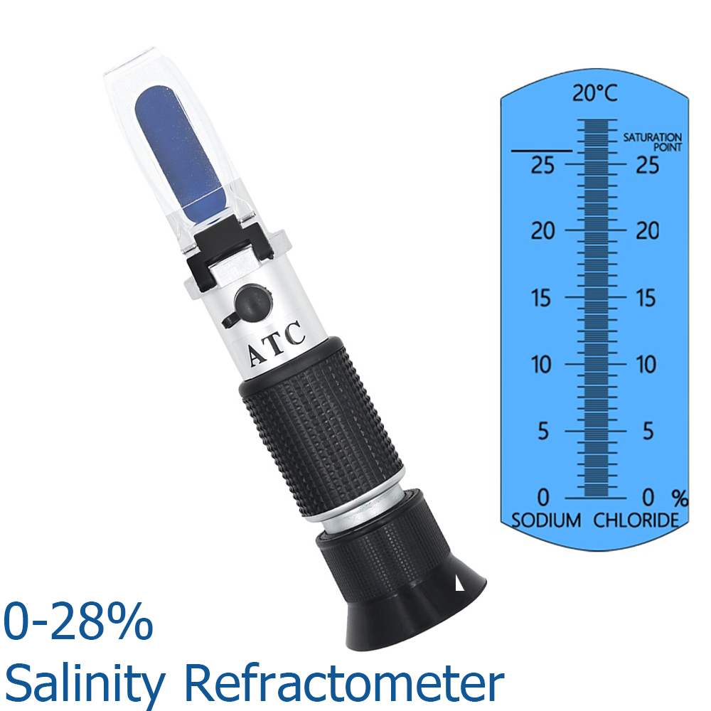 Marine Aquarium Refractometer - ATC 굴절계 해수 염분 측정기 0-28%