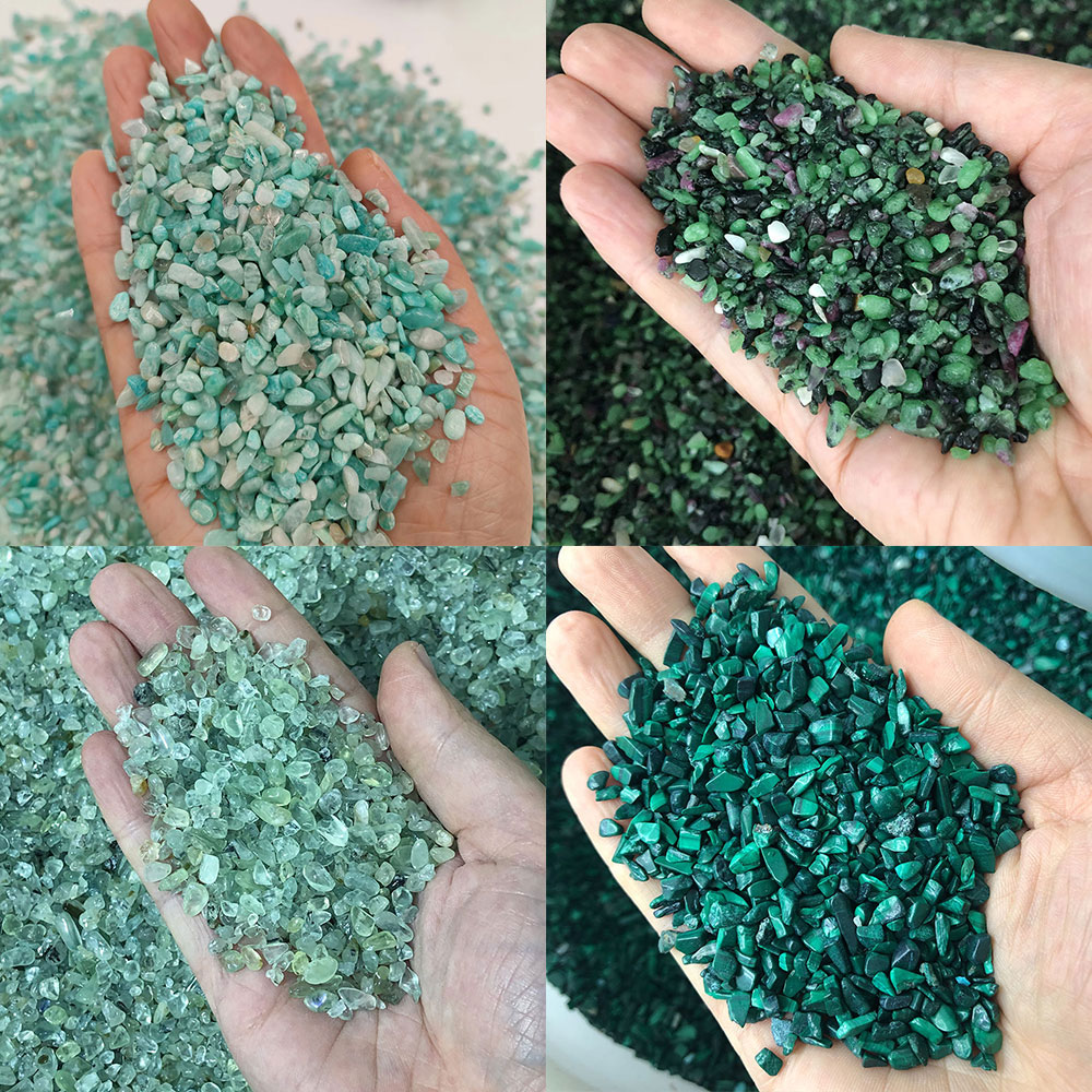 Aquarium Marine Stone - 천연석 크리스탈 미니 페리도트 아마조나이트 말라카이트