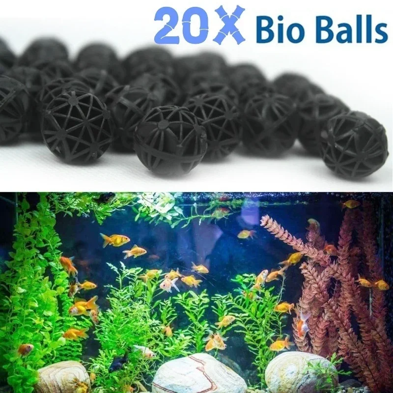Marine Aquarium Filter Media - 20Pcs 16mm 수족관 바이오 볼 필터
