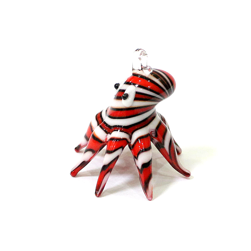 미니 유리 문어 펜던트 귀여운 해양 동물 참 DIY 공 - Aquarium Marine Fishes 리뷰 및 가격