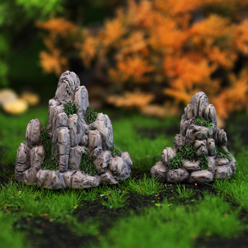미니 산악 미니어처 인공 언덕 장난감, 분재 장식품,  - Aquarium Marine Stone 리뷰 및 가격