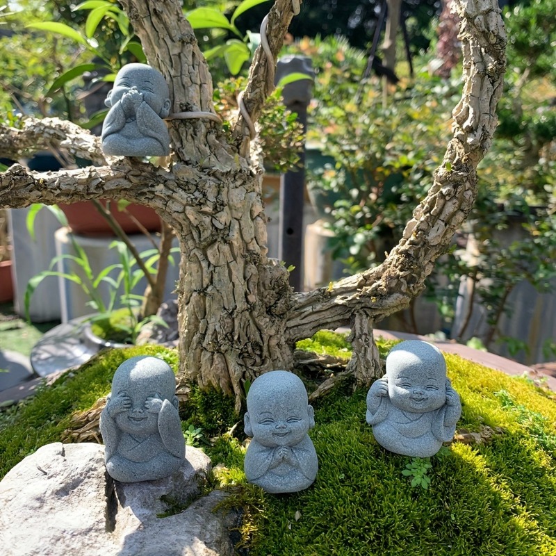 부처님 돌 동상 작은 불교 승려 티베트 불교 인형 선  - Aquarium Marine Stone 리뷰 및 가격