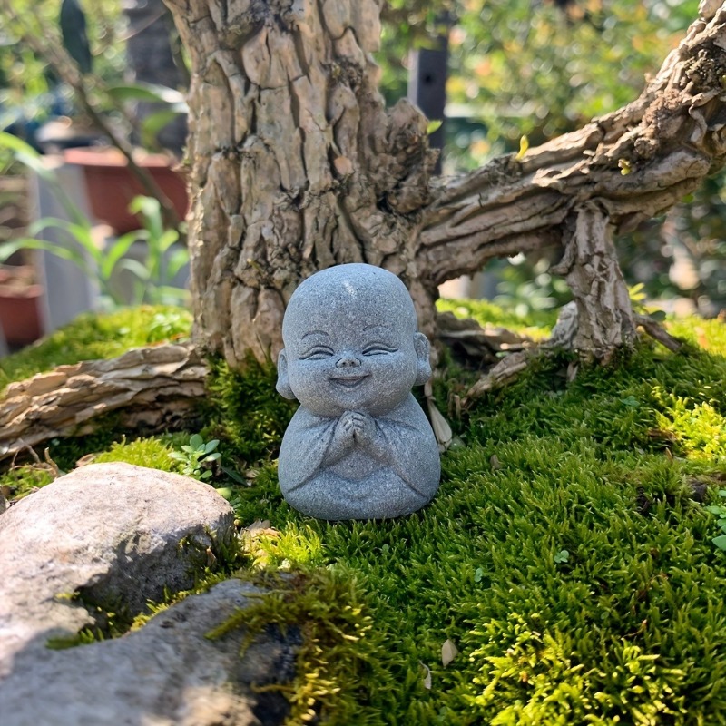 부처님 돌 동상 작은 불교 승려 티베트 불교 인형 선  - Aquarium Marine Stone 리뷰 및 가격