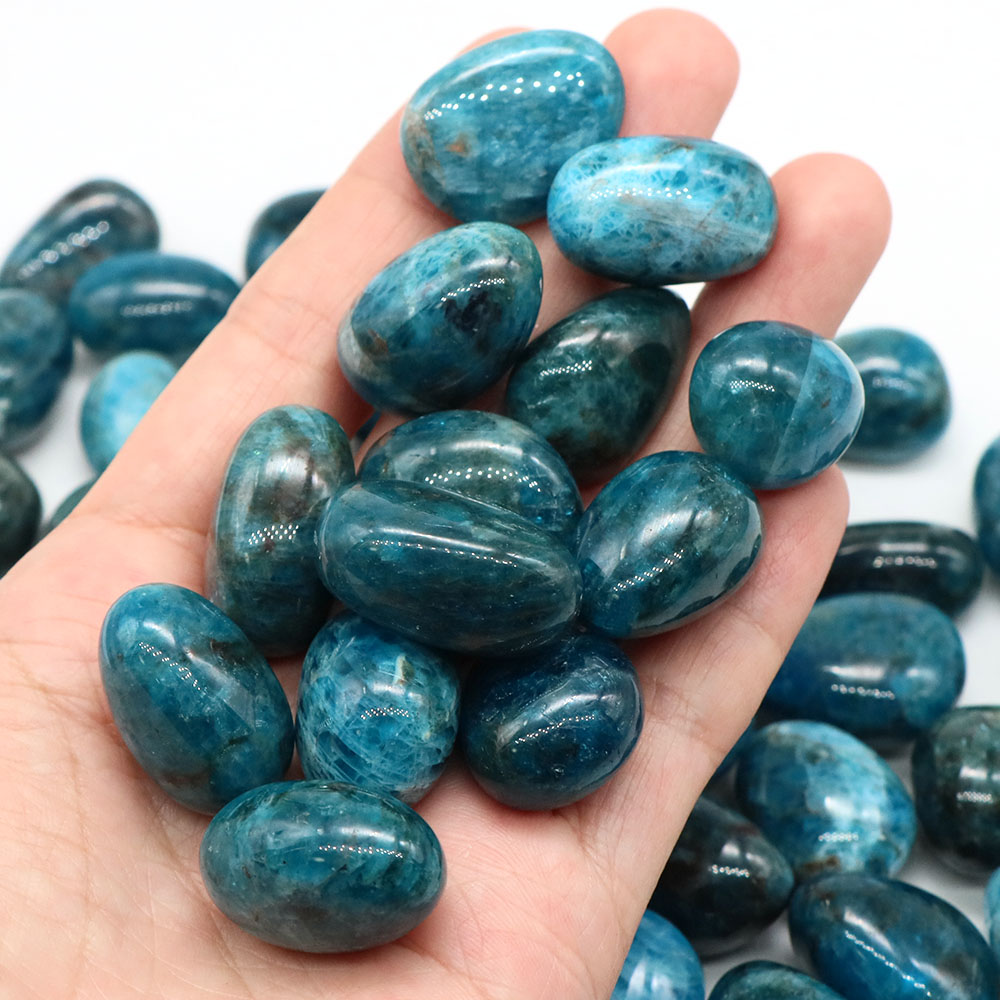 천연 블루 아파타이트 석영 크리스탈 및 치유 텀블 스톤 - Aquarium Marine Stone 리뷰 및 가격