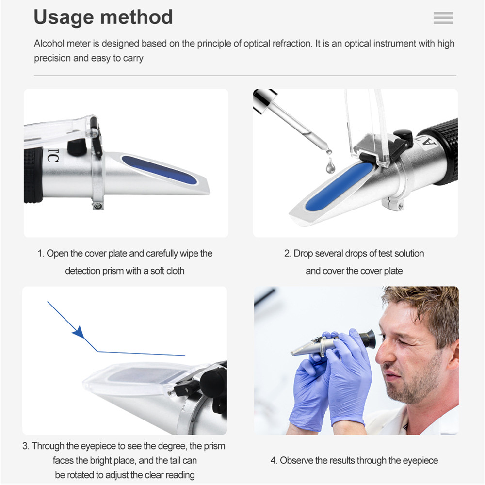 정신을위한 휴대용 0-80% 알코올 굴절계 가정용 주류 - Marine Aquarium Refractometer 리뷰 및 가격