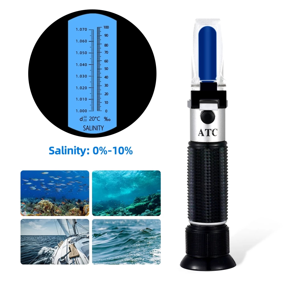 해수 해양 양식용 염분 굴절계, 수족관용 식품 염분 테 - Marine Aquarium Refractometer 리뷰 및 가격