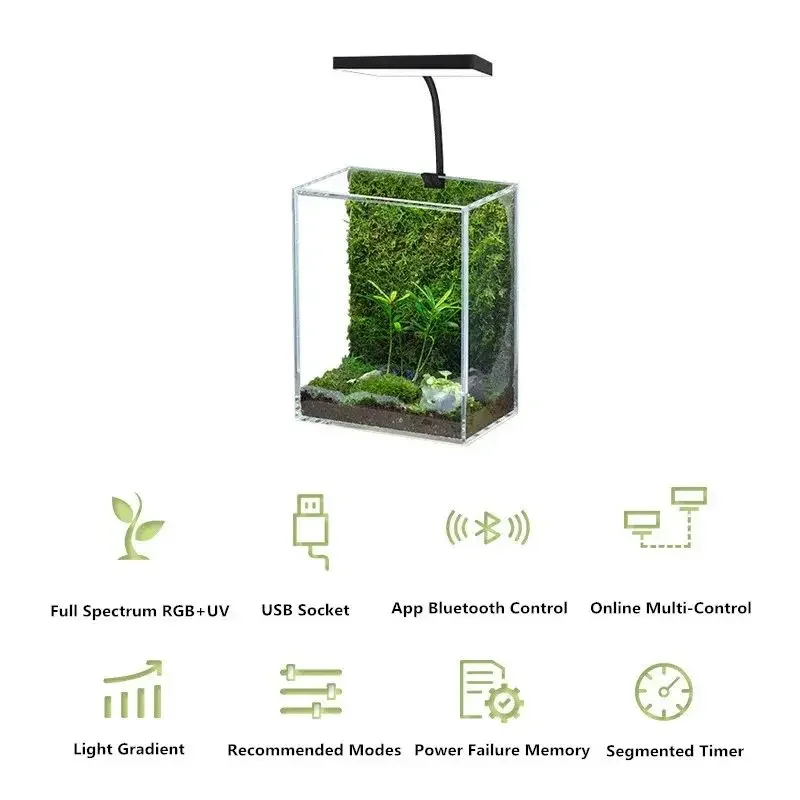 위크 아쿠아 맥 프로 USB 나노 수족관 조명 식물 성 - Aquarium Marine Light 리뷰 및 가격