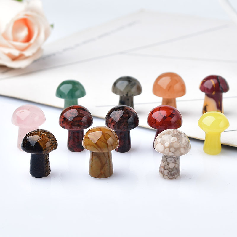 10Pcs 천연 크리스탈 미니 버섯 보석 석영 버섯 미 - Aquarium Marine Stone 리뷰 및 가격