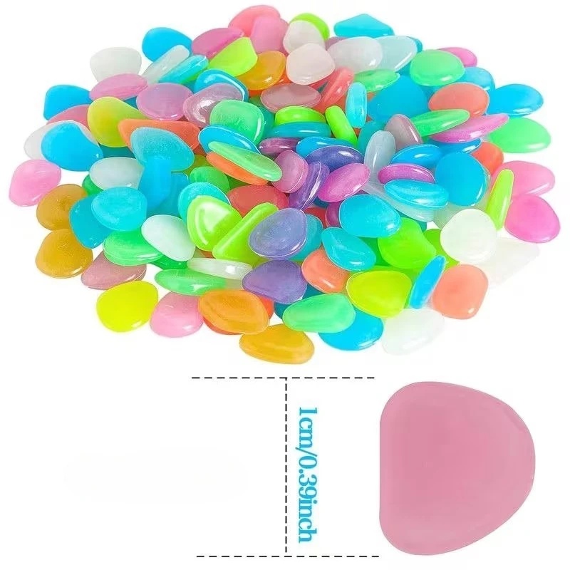 50-200pcs 어둠 속에서 빛나는 조약돌 빛나는 미 - Aquarium Marine Stone 리뷰 및 가격