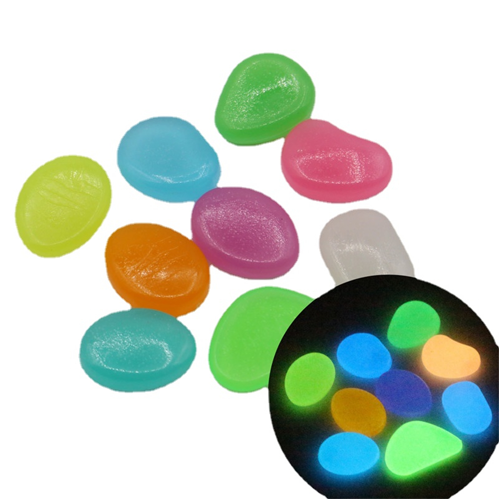 50pcs 빛나는 돌 형광 자갈 자갈 어두운 빛나는 돌 - Aquarium Marine Stone 리뷰 및 가격