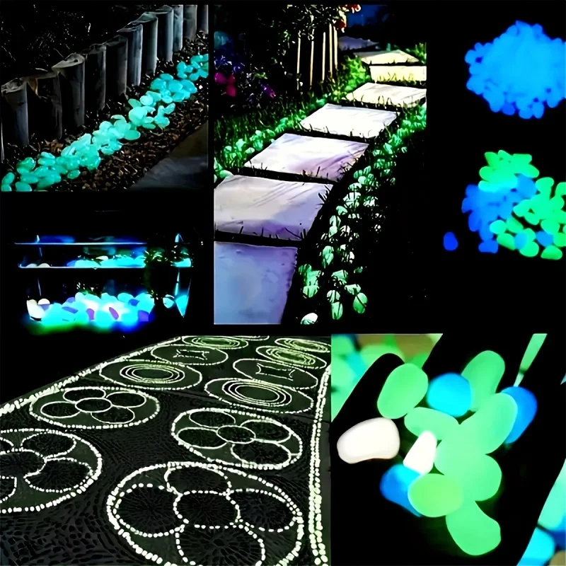 빛나는 조약돌 야간 조명 돌 수족관 조경용 100개 정 - Aquarium Marine Stone 리뷰 및 가격