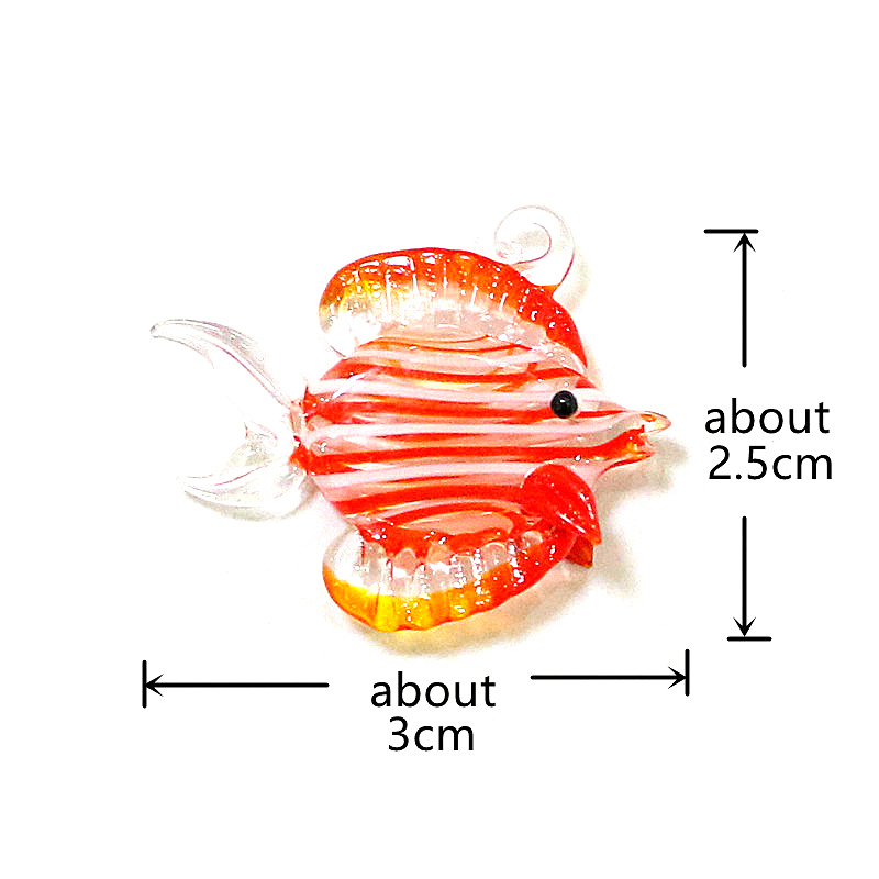 손으로 만든 열대어 미니어처 유리 펜던트 수족관 장식  - Aquarium Marine Fishes 리뷰 및 가격